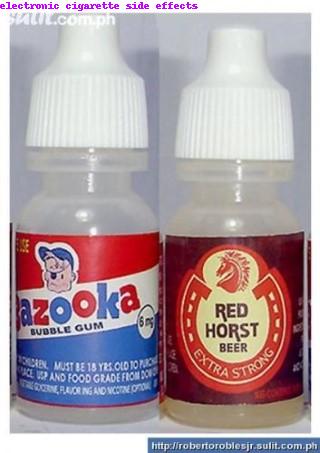 electronic cigarette side effects